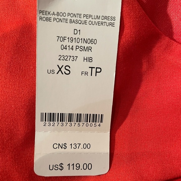 Bebe peek a boo peplum Dress - Picture 6 of 6